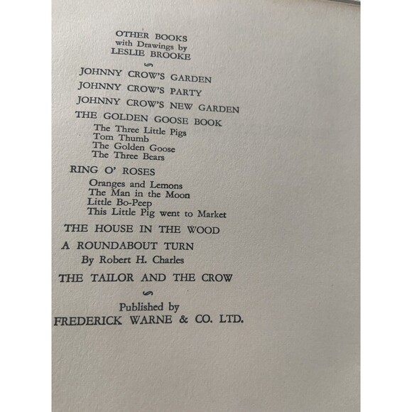 Vtg ‘The Nursery Rhyme Book’ by Andrew Lang Illust. By Leslie Brooke UK - Picture 4 of 10